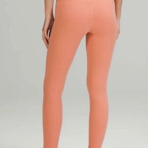 lululemon coral/peach high-rise leggings